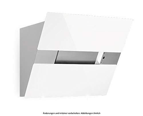 SILVERLINE Capella CPW 800 W Wandhaube kopffrei Edelstahl/Glas Weiß 80 cm von Silverline