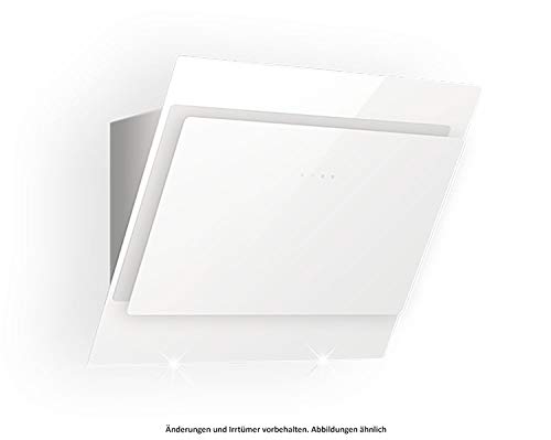 SILVERLINE Indira IDW 600 W Wandhaube kopffrei Edelstahl/Glas Weiß 60 cm von Silverline