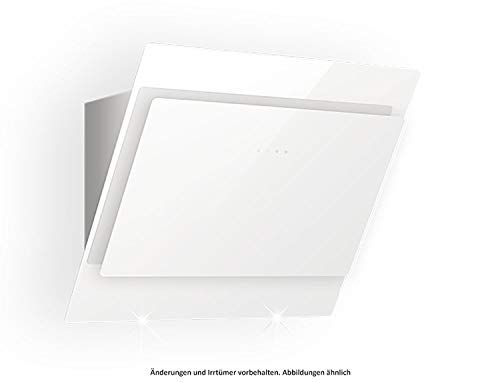 SILVERLINE Indira IDW 800 W Wandhaube kopffrei Edelstahl/Glas Weiß 80 cm von Silverline