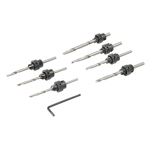 Silverline 273222 Senkloch-Holzbohrer, 7-tlg. Satz 3–6 mm von Silverline