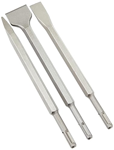 Silverline 515779 SDS-Plus-Sechskantmeißel, 3-tlg. Satz 250 mm: 20, 40 mm u. Spitz von Silverline