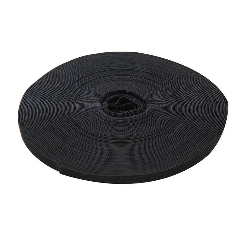 Silverline Kabelbinder Klettband, schwarz 10 mm x 25 m von Silverline