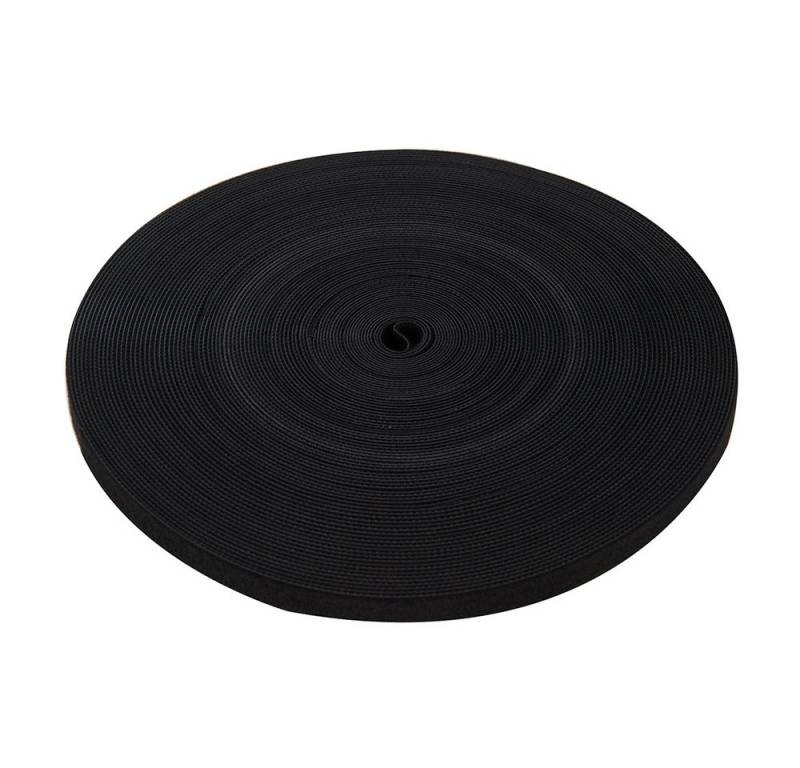 Silverline Kabelbinder Klettband, schwarz 13 mm x 25 m von Silverline