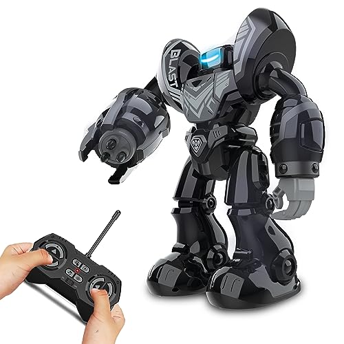 Silverlit YCOO - Robo Blast Schwarz - Ferngesteuerter Roboter - Schießfunktion - Inklusive Musik - Tanzfunktion -XXL Roboter von Silverlit