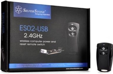 SilverStone ES02-USB - Remote-Netzschalter - Schwarz (SST-ES02-USB) von Silverstone