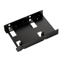 SilverStone SST-SDP08 - Speichereinschubadapter - 8,9 cm to 6,4 cm (3.5 auf 6,40cm (2.5)) - Black Nickel (SST-SDP08B) von Silverstone