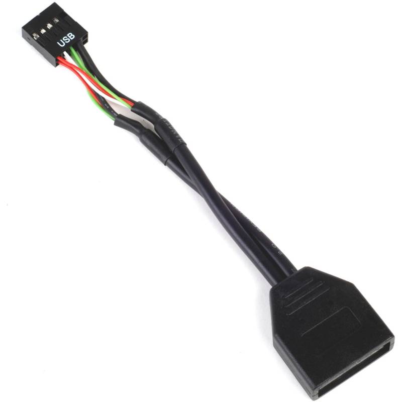 USB 2.0 Adapter G11303050-RT, 9Pin Buchse > 19Pin Stecker von Silverstone