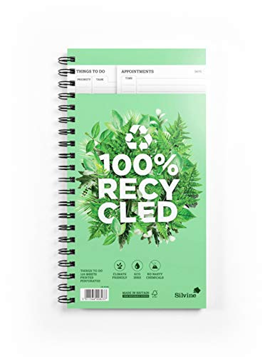 Luxpad Things to Do Planer, recycelt, 280 x 150 mm, vorgedruckte Vorlage, 120 Blatt von Silvine