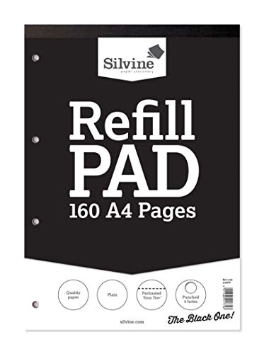 Silvine A4RPP - A4 Refill Pad Plain PK6 von Silvine