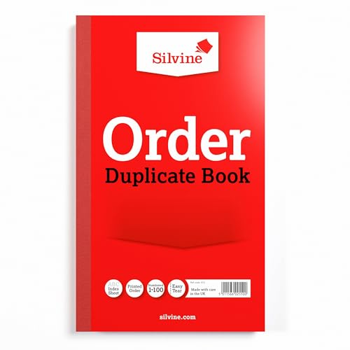 Silvine Bestellbuch, nummeriert von 1-100, mit Indexblatt (210 x 127 mm) von Silvine