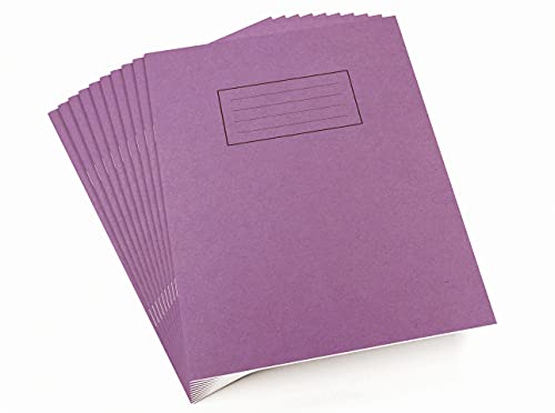 Silvine EX100 Übungsheft liniert mit Rand 80 Seiten 229 x 178 mm 10 Stück violett von Silvine