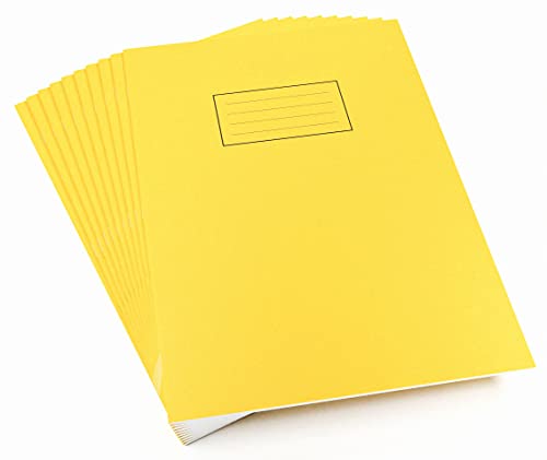 Silvine EX109 Übungsheft liniert mit Rand 80 Seiten A4 10 Stück gelb von Silvine