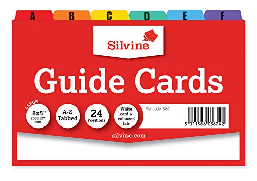 Silvine Guide Karten, 8 x 12,7 cm von Silvine