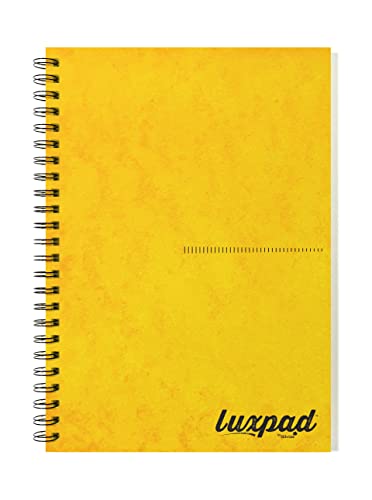 Silvine Luxpad Memory Aid Notizbuch, A5, liniert, 120 Seiten, Gelb von Silvine