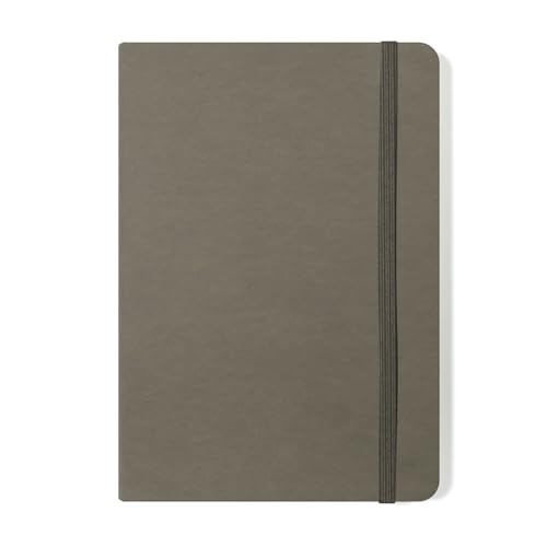 Silvine Notizbuch, A5, Hardcover, Grau, 160 linierte Seiten, 90 g/m², elfenbeinfarben von Silvine