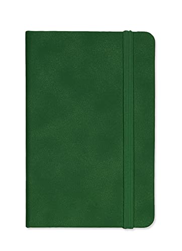 Silvine Notizbuch, A6, Hardcover, Grün, 160 linierte Seiten, 90 g/m², elfenbeinfarben von Silvine