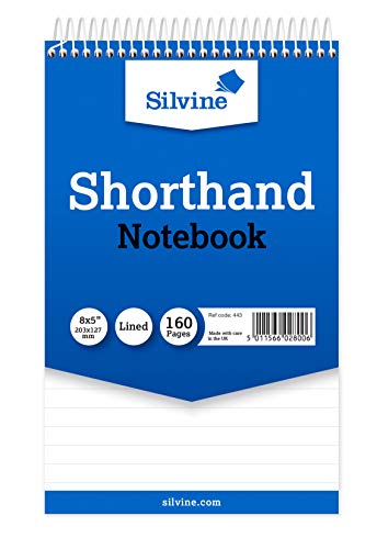 Silvine Reporter's Spiral Notizbuch, 20,3 x 12,7 cm 160 Seiten 12er-Pack blau von Silvine