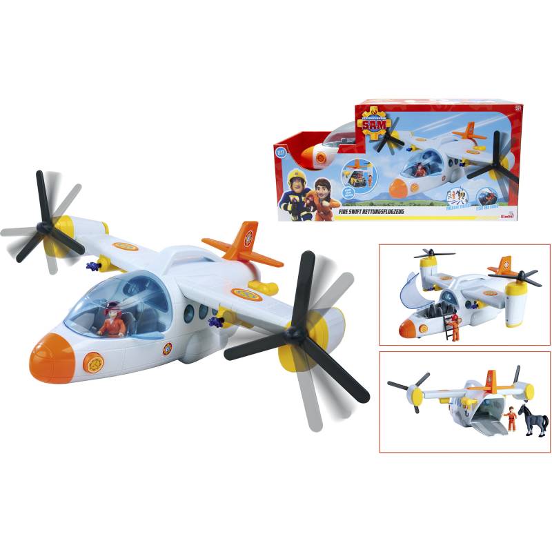 Feuerwehrmann Sam Fire Swift Rettungsflugzeug, Spielfahrzeug von Simba