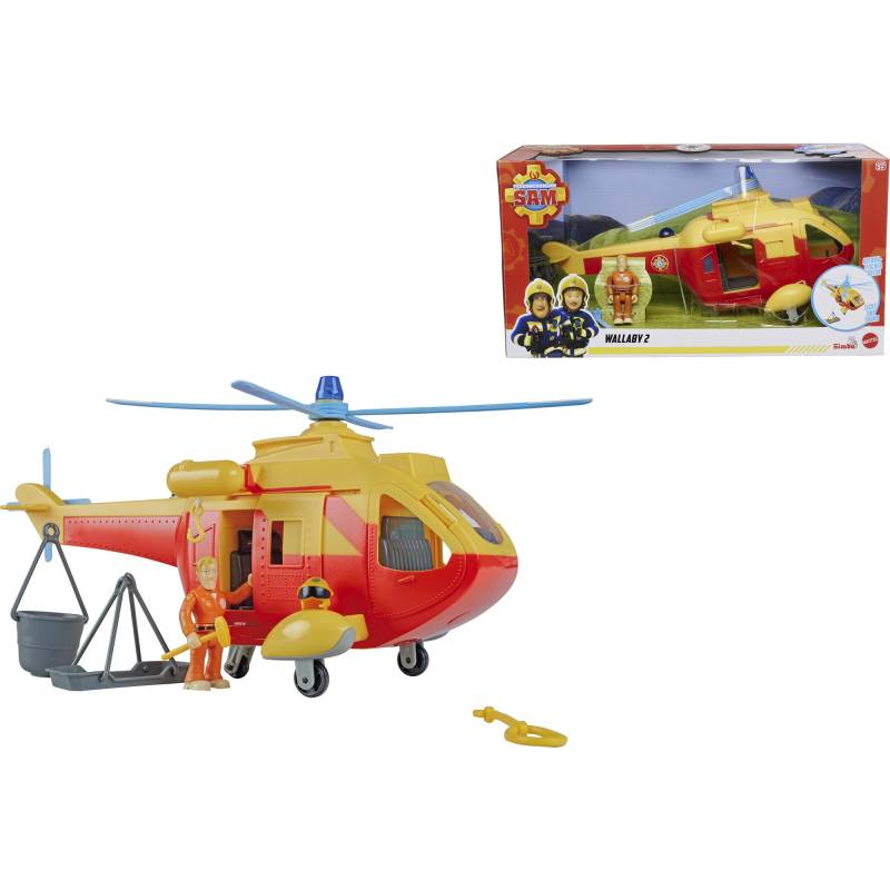 Feuerwehrmann Sam Hubschrauber Wallaby 2 Update, Spielfahrzeug von Simba