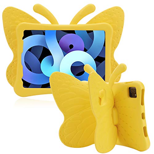 Simicoo iPad Air 4 10.9 Hülle iPad Pro 11 2020 2018 Hülle für Kinder 3D Cute Schmetterling Hülle mit Ständer Leicht EVA Stoßfest Robust Fallschutz Full Cover Kinder Hülle für iPad Air 4. Generation von Simicoo