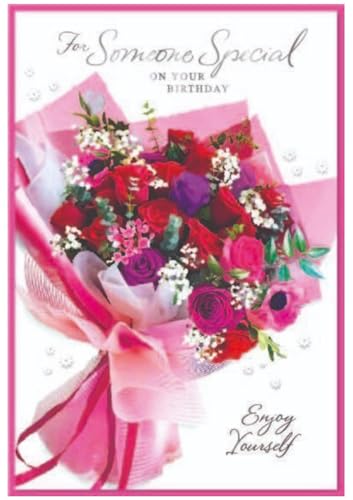 Geburtstagskarte mit Aufschrift "Someone Special Happy Birthday", für Damen, Größe: 19,1 x 13,3 cm, C50 Geburtstagskarte mit Aufschrift "Someone Special Happy Birthday", für Damen, Größe: 19,1 x 13,3 cm, C50 von Simon Elvin