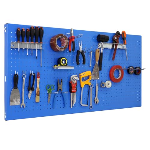 Simon Rack Werkzeugwand aus Metall 1500x400x35 mm 25 tlg. Wandplatten Erweiterbar Werkstatt Lochwand Werkzeughalter RegalBlau - Simonwork Simon Rack Werkzeugwand aus Metall 1500x400x35 mm 25 tlg. Wandplatten Erweiterbar Werkstatt Lochwand Werkzeughalter RegalBlau - Simonwork von Simon Rack