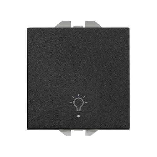 SIMON Taster mit Licht Simon 270 schwarz matt 20000161-098 von Simon