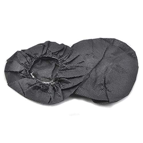 Simoutal Ohrmuscheln Einweg-Ohrmuschel-Abdeckungen, Dehnbare Ohrpolster-Abdeckungen, Kopfhörer-Schutz, passend für mittelgroße Over-Ear-Headsets (50 Paare, schwarz) von Simoutal