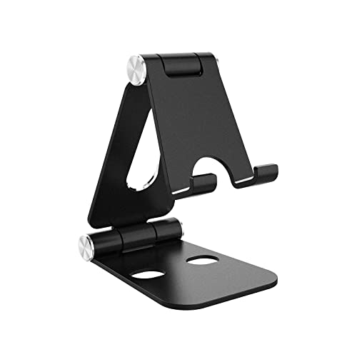 Simpeak Telefonhalterung, kleine Dock-Halterung, nur kompatibel mit Handy, Halterung für Büro, Smartphones, Aluminium – Schwarz von Simpeak