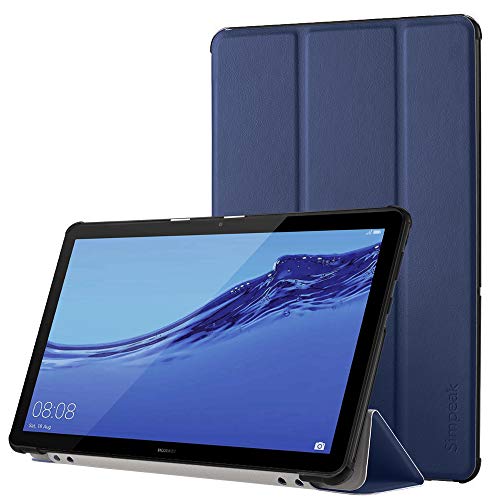 Simpeak Hülle Kompatibel für Huawei Mediapad T5 10.1 Zoll, Ultra Dünn mit Standfunktion Kompatibel mit Mediapad T5 10.1 Schutzhülle Case - Blau von Simpeak