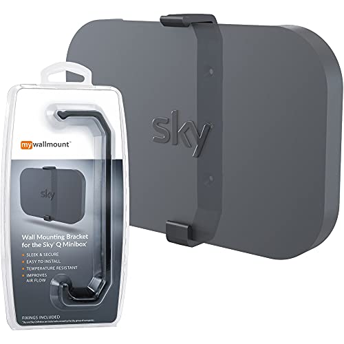 Sky Q Mini Box Holder Wandhalterung, Schwarz, komplett mit Befestigungen von Simple 3D Solutions