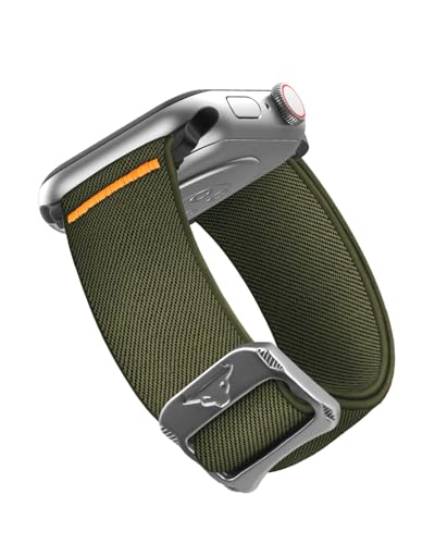 SimpleThings Elastisches Sport-Loop-Band für Apple Watch-Armband 38mm 40mm 41mm 42mm 44mm 45mm 46mm, Nylon-Stoff-Sportarmband Kompatibel mit iWatch Armband Series SE 10 9 8 7 6 5 4 3 2 1 von SimpleThings