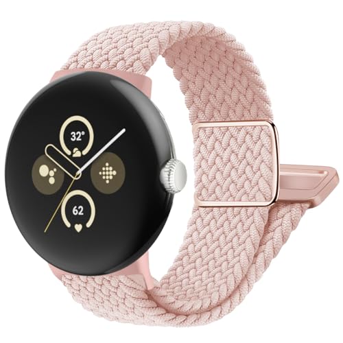 SimpleThings Magnetisches Nylon-Armband für Google Pixel Watch 3 41mm/2/1, Verstellbares Geflochtenes Elastisches für Pixel Watch Sportarmband SimpleThings Magnetisches Nylon-Armband für Google Pixel Watch 3 41mm/2/1, Verstellbares Geflochtenes Elastisches für Pixel Watch Sportarmband von SimpleThings
