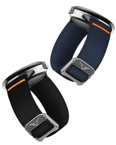 SimpleThings Stretchy Sport Loop Armband für Pixel Watch 2/1 Armband, Google Pixel Watch 3 41mm Armband, Nylon Elastisches Atmungsaktives Armband für Google Pixel Watch 2/3 (41mm)/1 von SimpleThings