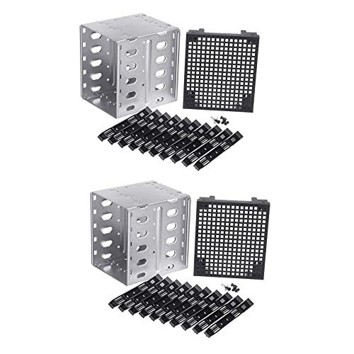 Simpls 2X 5,25 Auf 5 x 3,5 SATA HDD Cage Rack Festplattengehäuse Festplattenfach Adapter von Simpls