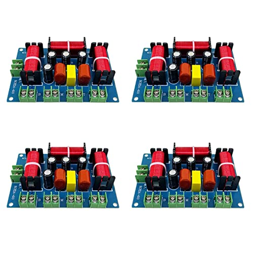 Simpls 4X 200-W-Lautsprecher-Frequenzweiche, Doppelte HöHen + MitteltöNer + Bass, 4-Wege-Lautsprecher, Audio-Frequenzteiler, Heimkino-Lautsprecherteiler von Simpls