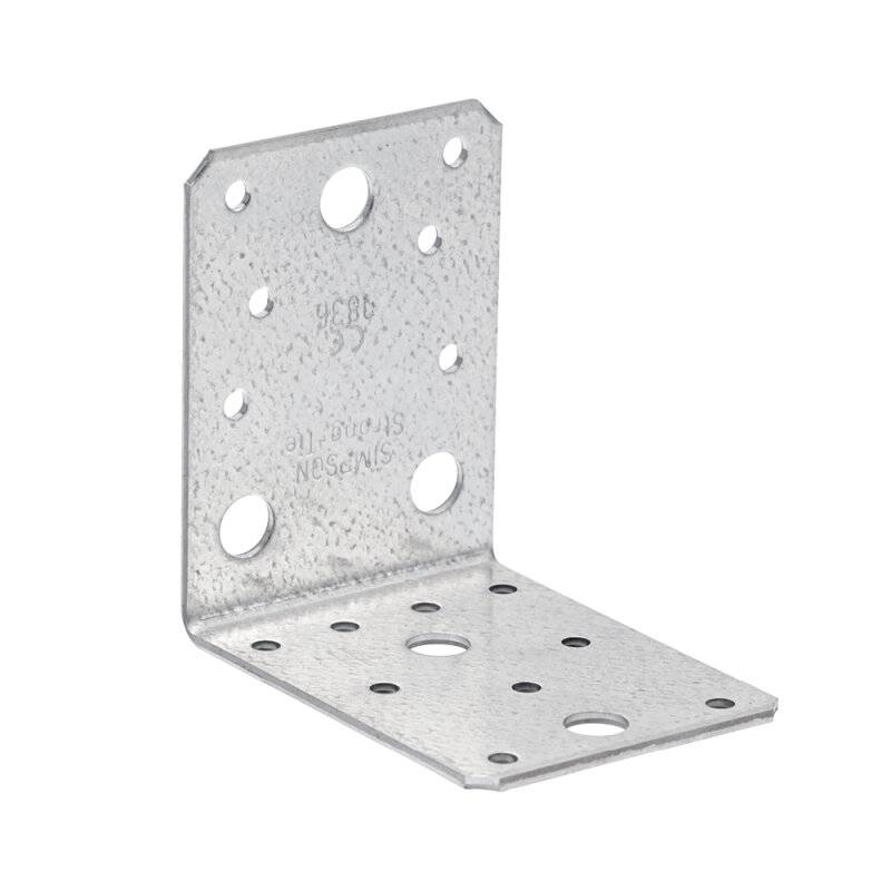 Simpson Winkelverbinder AB70 ohne Rippe 90 Grad Stahl verzinkt 70 x 70 x 55 x 2 mm von Simpson Strong-Tie GmbH