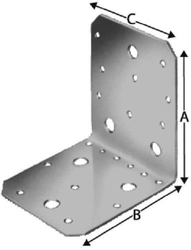 50 Stk. Simpson Strong Tie Winkelverb.AB AB105 103x103x90mm S.3mm von Simpson Strong Tie