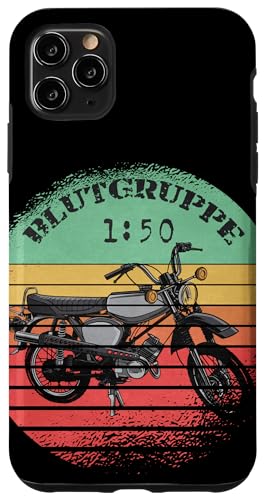 Hülle für iPhone 11 Pro Max Simme Simson DDR Moped Zweitakt S51 Vintage Blutgruppe 1:50 von Simson Merch