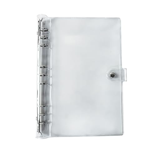 B5 Transparent PVC Binder,9 Ring Weich Notizbuch Binder mit Druckknopfverschluss Nachfüllbares Notizbuch Runder Ringbuch für DIY Notebook Fotoalbum und Scrapbooking B5 Transparent PVC Binder,9 Ring Weich Notizbuch Binder mit Druckknopfverschluss Nachfüllbares Notizbuch Runder Ringbuch für DIY Notebook Fotoalbum und Scrapbooking von SinChic