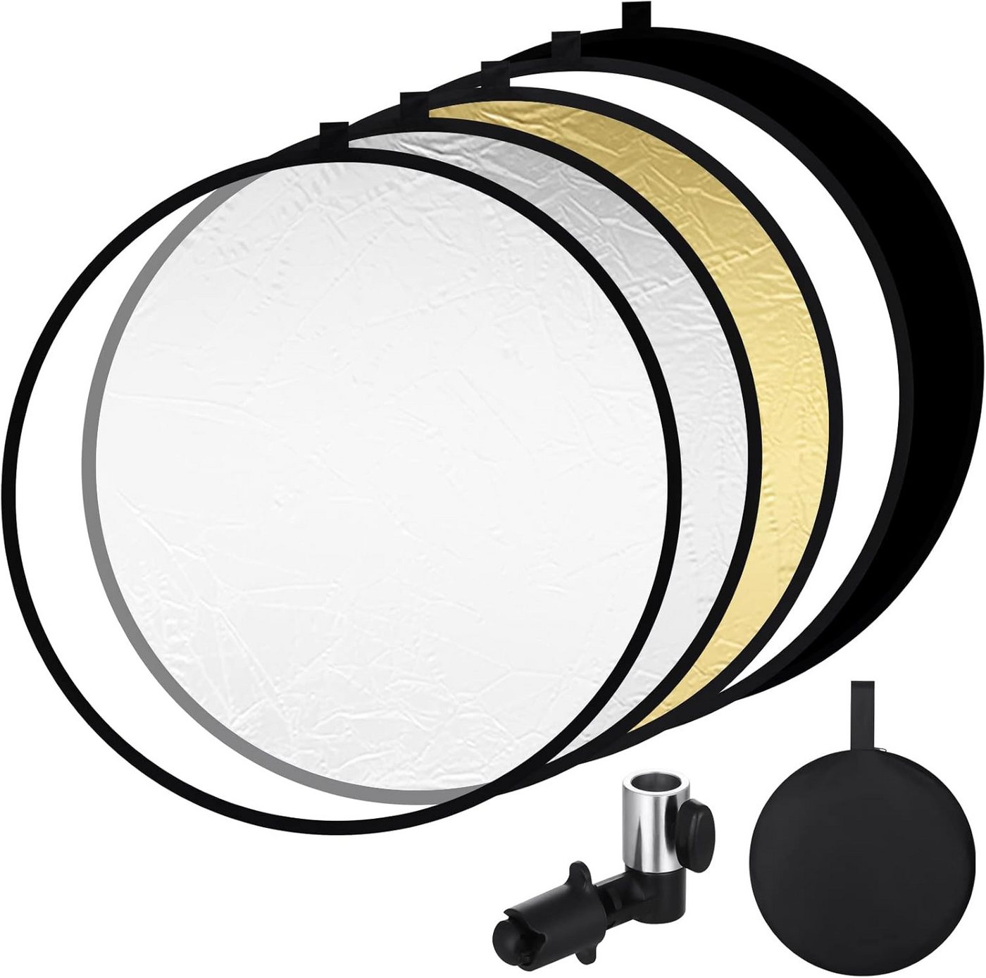 SinLaw Fotohintergrund 5-in-1 Zusammenfaltbarer Reflektor, Faltreflektor mit Reflektorhalter, Rundreflektor Transluzent SinLaw Fotohintergrund 5-in-1 Zusammenfaltbarer Reflektor, Faltreflektor mit Reflektorhalter, Rundreflektor Transluzent von SinLaw