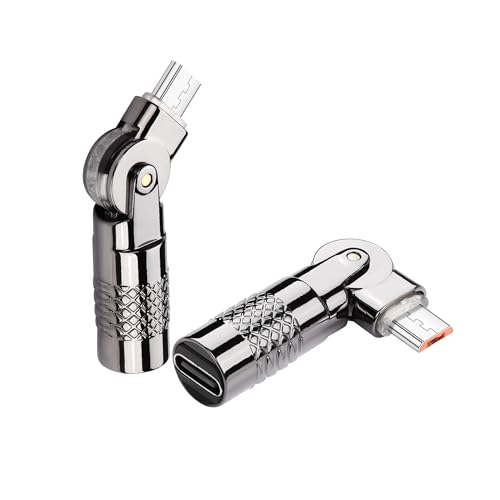 SinLoon 2 Stück USB C auf Micro USB Adapter USB Typ C Buchse auf Micro 5Pin Stecker Stecker 180 Grad Rotation Konverter Anschluss Unterstützung Laden Daten für Telefon SinLoon 2 Stück USB C auf Micro USB Adapter USB Typ C Buchse auf Micro 5Pin Stecker Stecker 180 Grad Rotation Konverter Anschluss Unterstützung Laden Daten für Telefon von SinLoon
