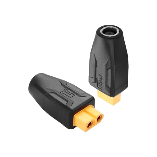 SinLoon 2er-Pack XT60 auf DC7450 Adapter XT60 auf DC 7,4 mm x 5,0 mm kabellos für TS100 Lötkolben, FPV-Monitor, Stromversorgung, Drohne (XT-026) von SinLoon