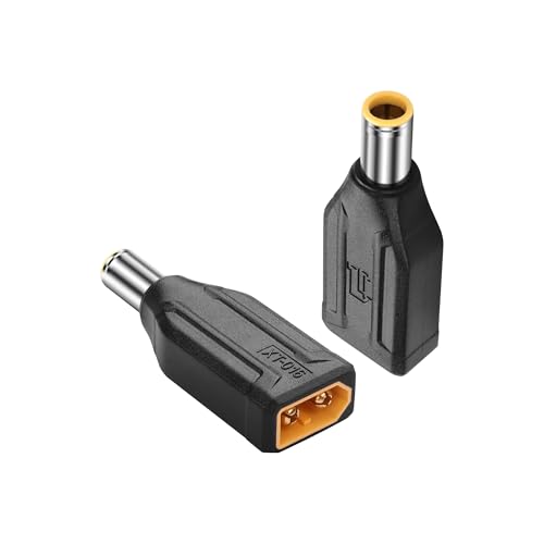 SinLoon 2er-Pack XT60 auf DC7909 Adapter XT60 auf DC 7,9 mm x 0,9 mm kabellos für TS100 Lötkolben, FPV-Monitor, Stromversorgung, Drohne (XT-016) von SinLoon