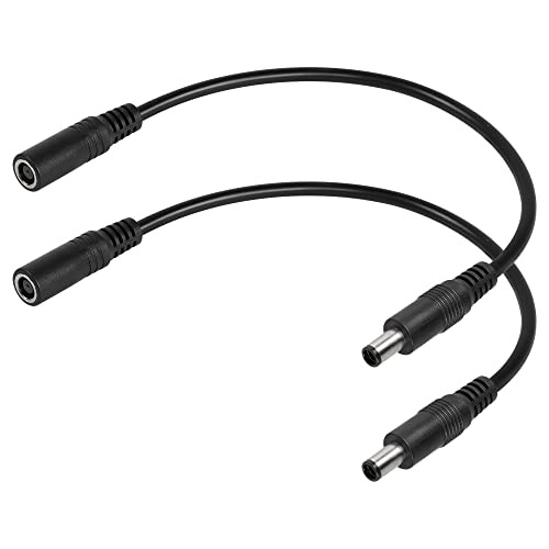 SinLoon 2pcs Laptop Netzteil Kabel DC 7.4mm x 5.0mm Weiblich zum männlichen Ladeanschluss Stromverlängerungskabel für HP Compaq 6710B 6715B 6715S 6730B 6730B 6735B 6735B 6830S 6910P (0.3M) von SinLoon