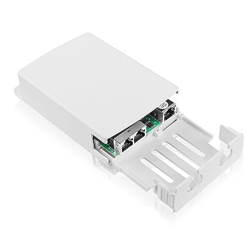 SinLoon 30 W Gigabit PoE Extender PoE-Adapter IEEE 802.3af/at PoE+ Standard 100/1000 Mbps RJ45 1 auf 2 POE-Injektor zur Wandmontage von SinLoon