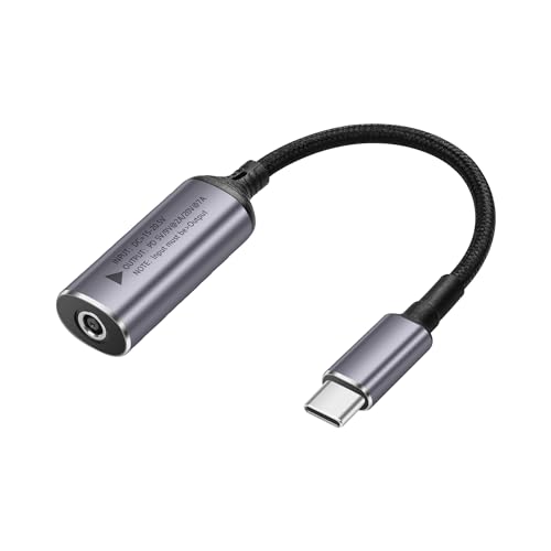 SinLoon DC4530 PD DC4530 auf USB-C-Kabel, DC 4,5 mm x 3,0 mm Buchse (4,5 x 0,6 mm), Eingang auf Typ-C-Stecker, Stromladekabel mit PD-Automatischem Identifikations-Chip, für Handys, Tablets, Laptops von SinLoon