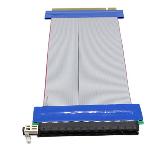 SinLoon PCI-E 16x Flexibles Kabel PCIe 16x auf 16x GPU Riser Adapterkarte Verlängerungskabel für Ethereum Mining.L-8inch von SinLoon