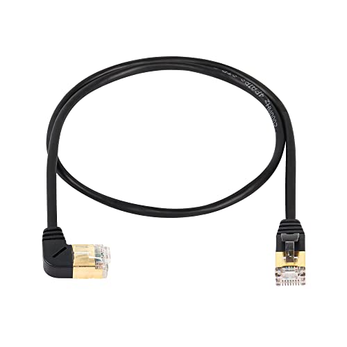 SinLoon RJ45 Cat8 Ethernet-Kabel, Stecker auf Stecker, Hochgeschwindigkeits-Cat8-Netzwerkkabel, 40 Gbit/s 2000 MHz SFTP-Patchkabel für Router-Modem-Server usw (links) von SinLoon