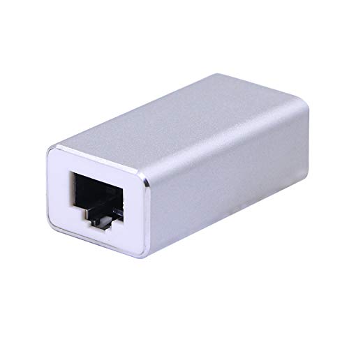 SinLoon RJ45 LAN-Kupplungsadapter Überspannungsschutz Gigabit 1000 Mbs Ethernet Extender Connector für Cat7 Cat6 Cat5e Buchse auf Buchse Silber von SinLoon